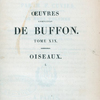 Half title page, v. 19 Œuvres complètes de Buffon. Tome XIX. Oiseaux. (1)