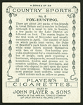 Fox-hunting.
