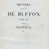 Half title page, v. 20 Œuvres complètes de Buffon. Tome XX. Oiseaux. (2)