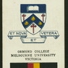 Ormond College, Melbourne University.