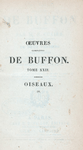 Half title page, v. 22 Œuvres complètes de Buffon. Tome XXII. Oiseaux. (4)