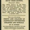 Fort Street Boys' High School.