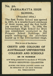 Parramatta High School.