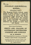 Kogarah Commercial School.