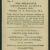 The Melbourne Grammar School.