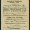 Queen's College, Melbourne University.