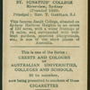 St. Ignatius' College.