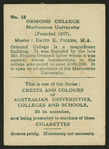 Ormond College.