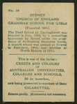 Sydney Church of England Grammer School for Girls.