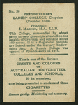 Presbyterian Ladies' College.