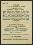 Sydney Girls' High School.