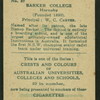 Barker College.