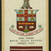 Fort Street Boys' High School.