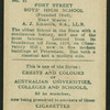 Fort Street Boys' High School.