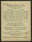 Moore Theological College.