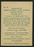 Hurlstone Agricultural High School.