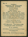Sydney Church of England Grammar School.