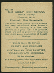 The Girls' High School.
