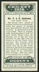 Mr. T.J.E. Andrews.