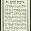 Mr. W. Bardsley.