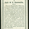 Capt. W.S. Cornwallis.