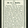 Mr. H.L. Hendry.