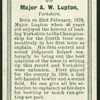 Major A.W. Lupton.