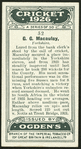 G.G. Macauley.