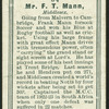 Mr. F.T. Mann.
