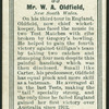 Mr. W.A. Oldfield.
