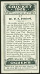Mr. W.H. Ponsford.