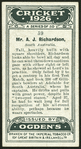 Mr. A.J. Richardson.