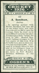A. Sandham.