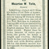 M.W. Tate.