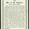Mr. J.M. Taylor.