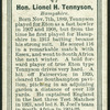 Hon. L.H. Tennyson.