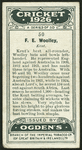 F.E. Woolley.