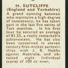H. Sutcliffe.