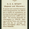 R.E.S. Wyatt.