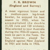 F.R. Brown.