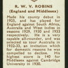 R.W.V. Robbins.