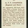 A.P.F. Chapman.