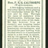 Hon. F. S. G. Calthorpe (Warwickshire).