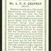 Mr. A. P. F. Chapman (Kent).