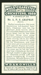 Mr. A. P. F. Chapman (Kent).