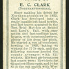 E. C. Clark (Northamptonshire).
