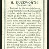 G. Duckworth (Lancashire).