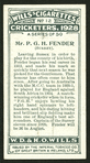 Mr. P. G. H. Fender (Surrey).