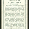 P. Holmes (Yorkshire).