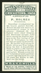 P. Holmes (Yorkshire).